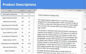 NLG - Property descriptions